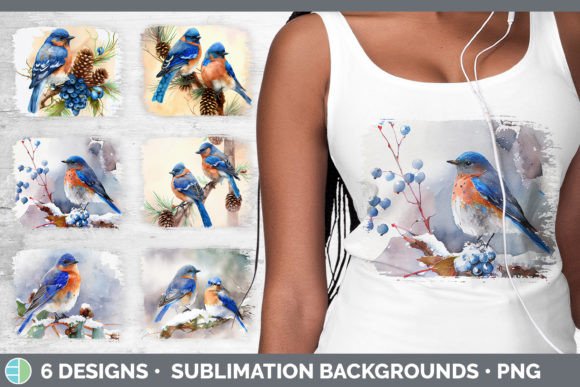Christmas Bluebird: Festive Illustrations for Brands