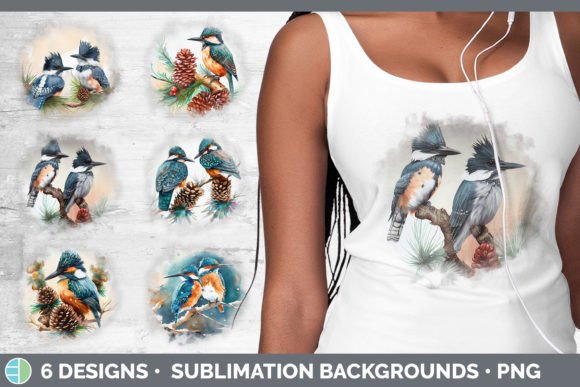 Christmas Kingfisher Background Grunge Review