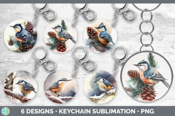 Christmas Nuthatch Bundle: Festive Illustrations
