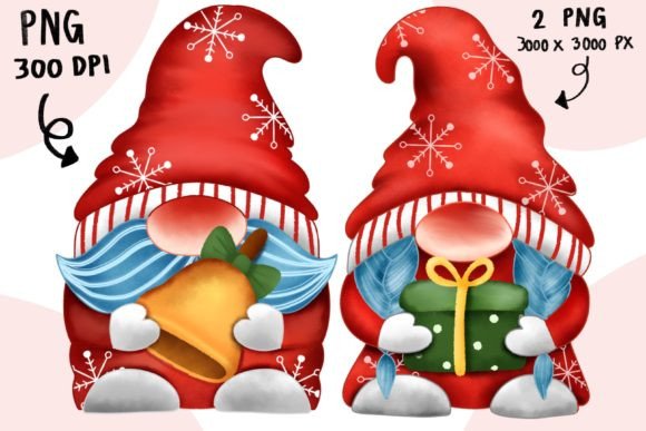 Cute Gnomes Christmas: Festive Illustrations for Branding