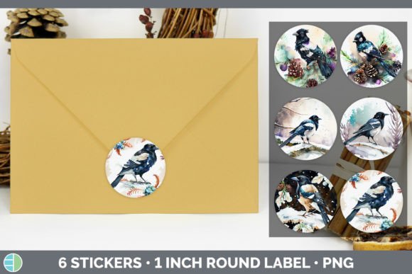 Magpie Christmas Stickers: Festive Illustrations