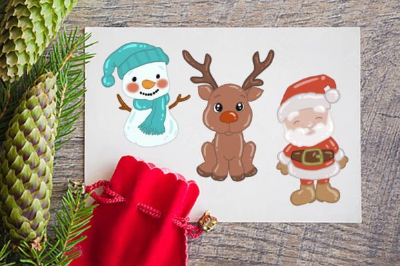 Merry Christmas Set: Festive Illustrations for Brands
