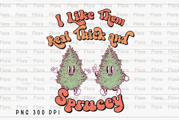 Retro Christmas Trees I Like Them: Fresh Illustrations
