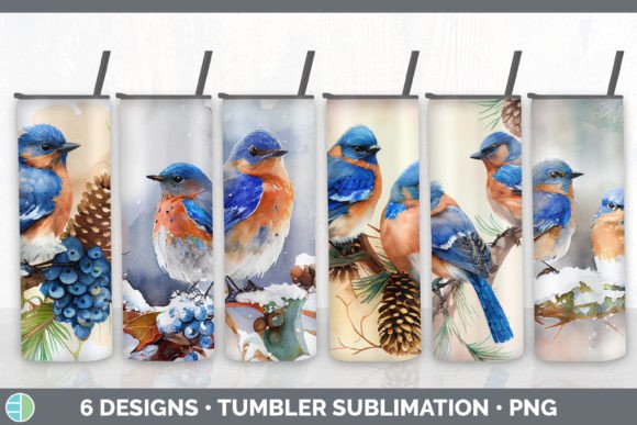 Review: Christmas Bluebird Tumbler Sublimation B for Stitchers