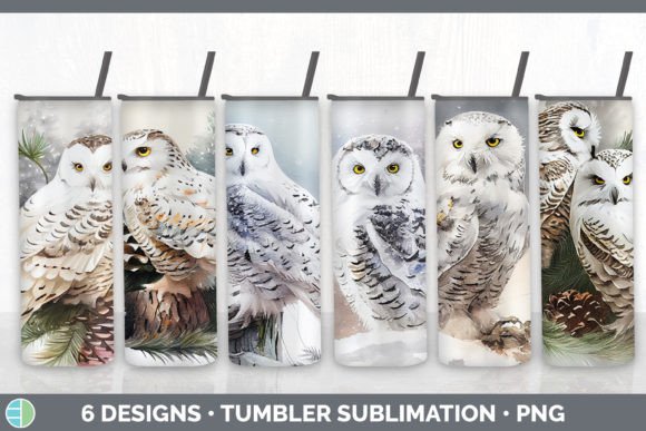 Review: Christmas Snowy Owl Tumbler Sublimation Illustrations