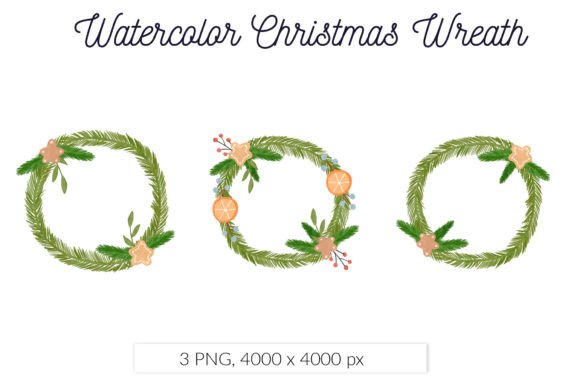 Review: Watercolor Christmas Wreath Gingerbread Design